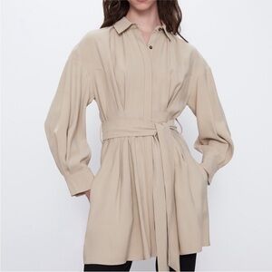 ZARA BELTED DRESS — XS